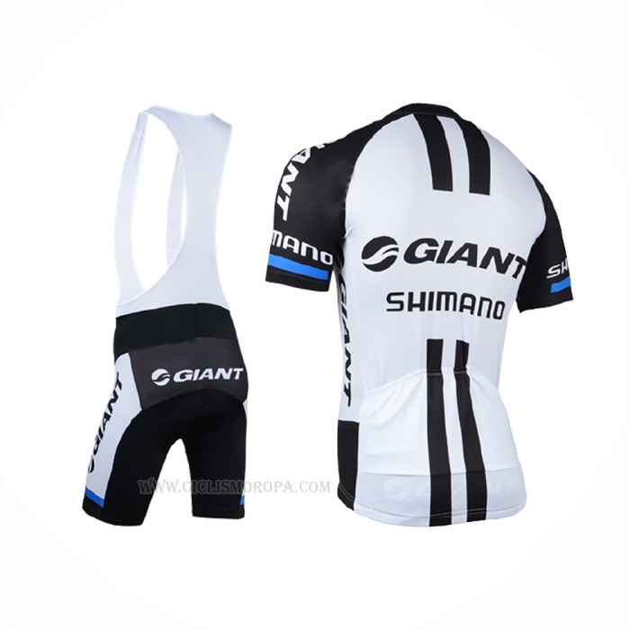 2014 Ropa Ciclismo Giant Shimano Negro Blanco Mangas Corta y Culotte Corto